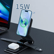 3-in-1 Folding Wireless Charger - APW Shops